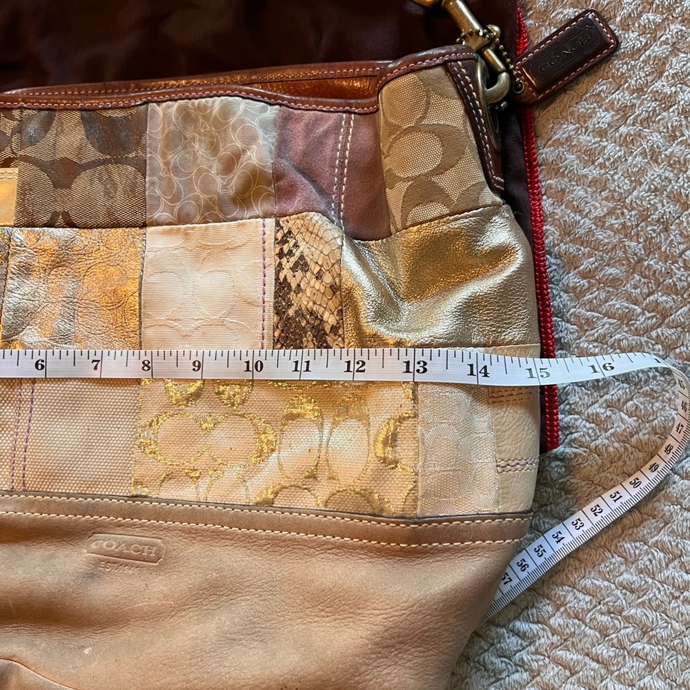 Vintage Patchwork Coach Bucket Bag - Picture 7 of 9